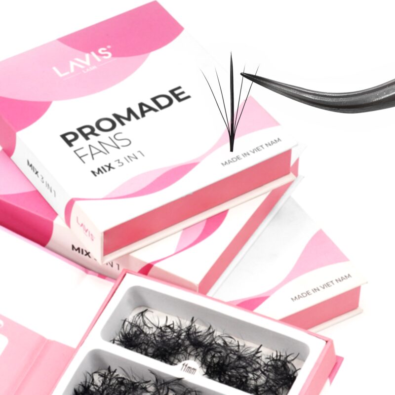 lavislash 5d wispy promade loose fans mixed 3 eyelash extensions