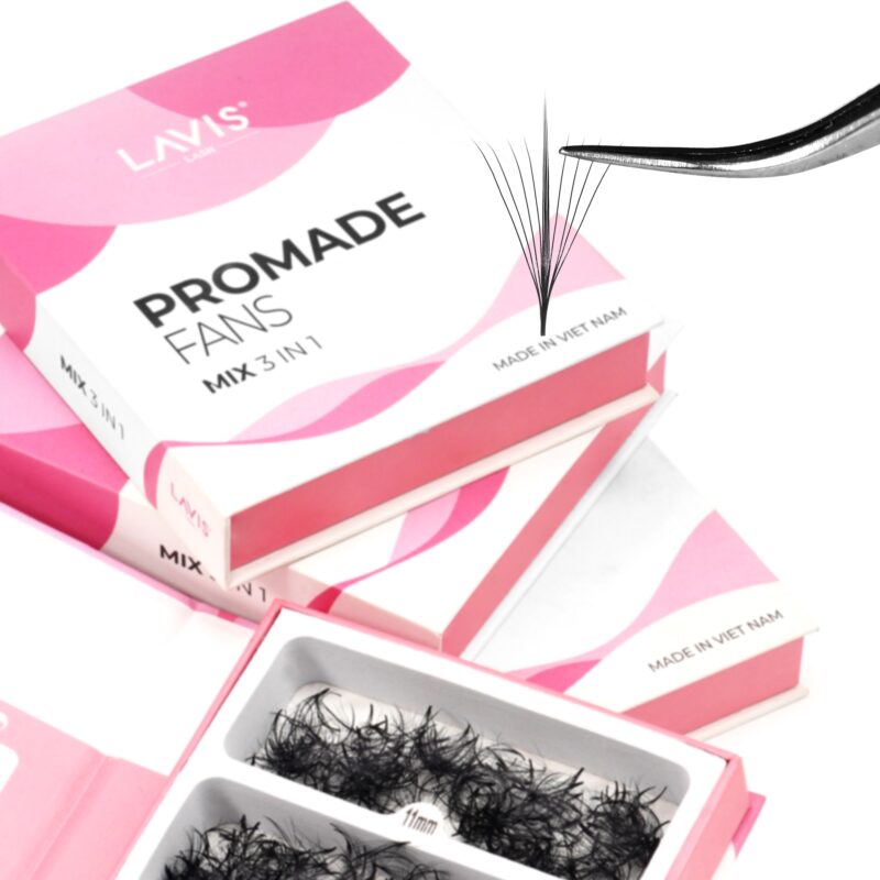 lavislash 9d wispy promade loose fans mixed 3 eyelash extensions