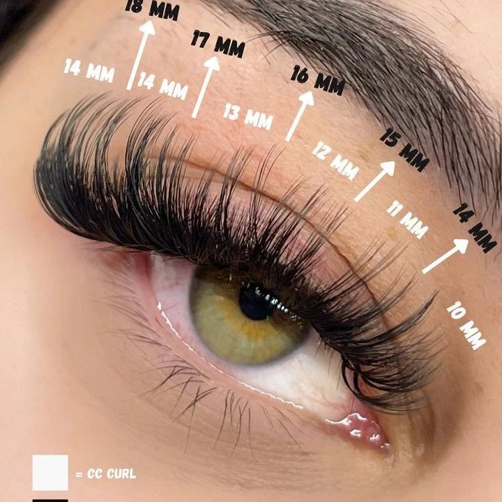 Wispy lash extension map