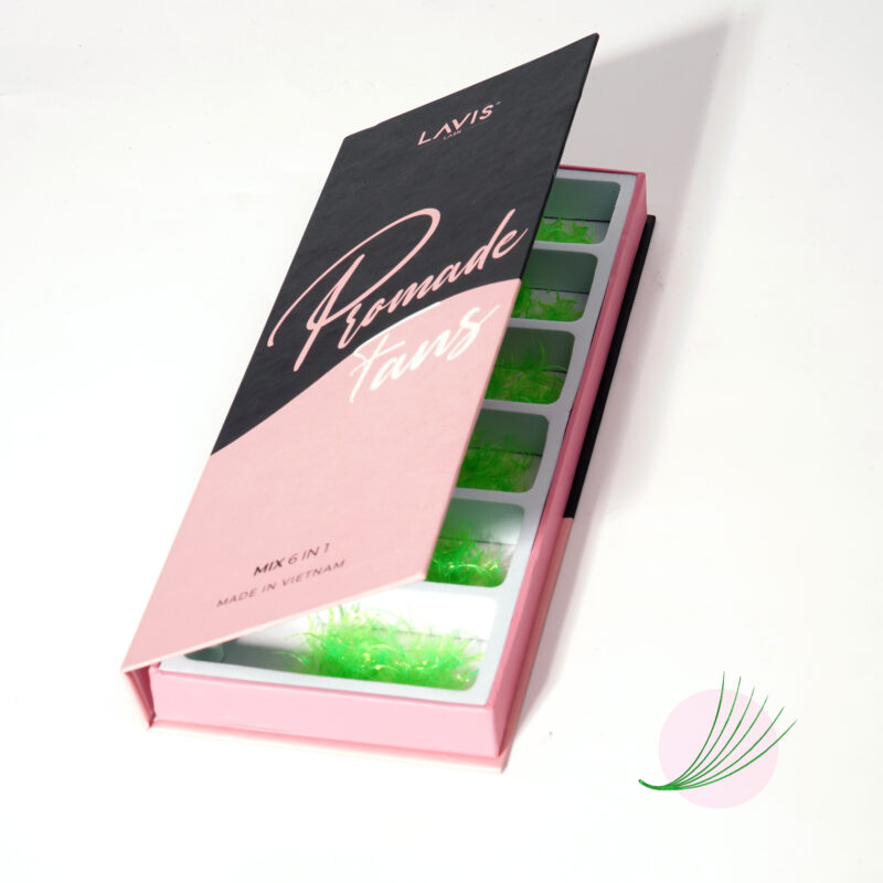 lavislash green mix6 loose fans eyelash extensions