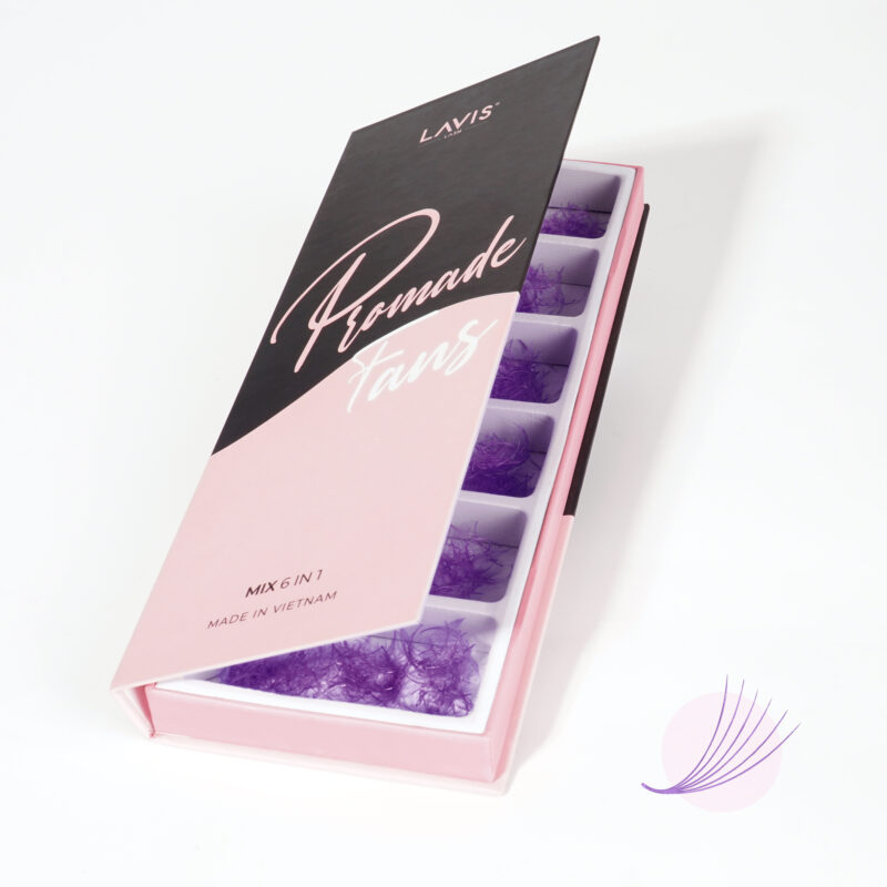 lavislash purple mix6 loose fans eyelash extensions