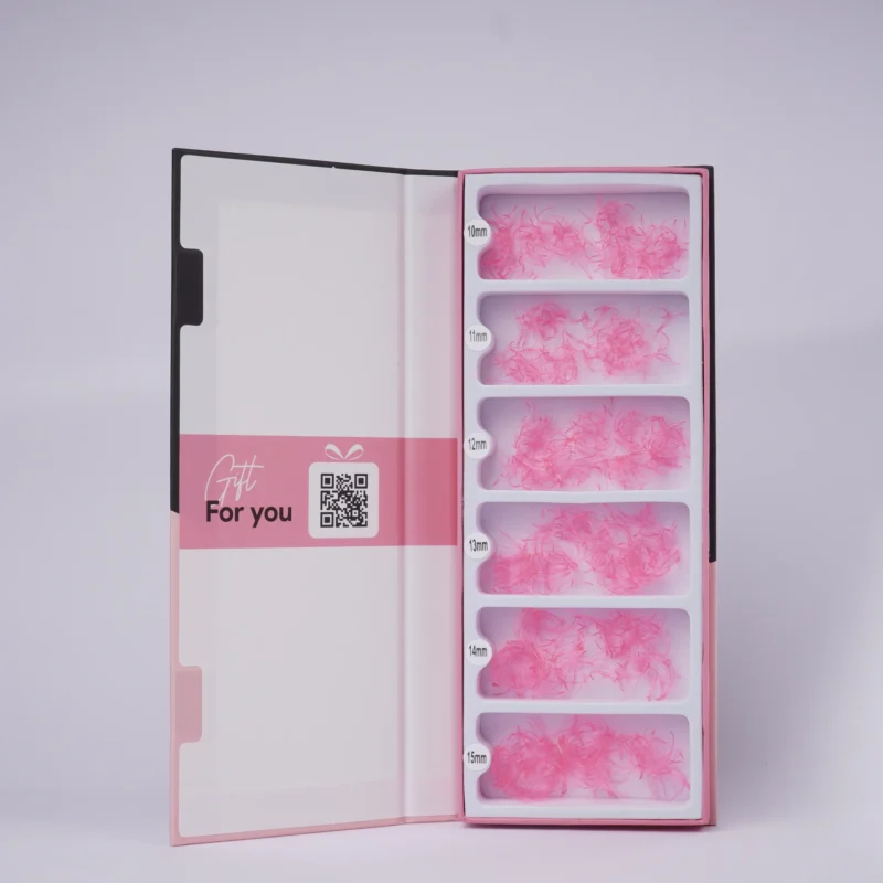 lavislash-pink- 7D- wispy-promade fans-mink lashes- eyelash extensions