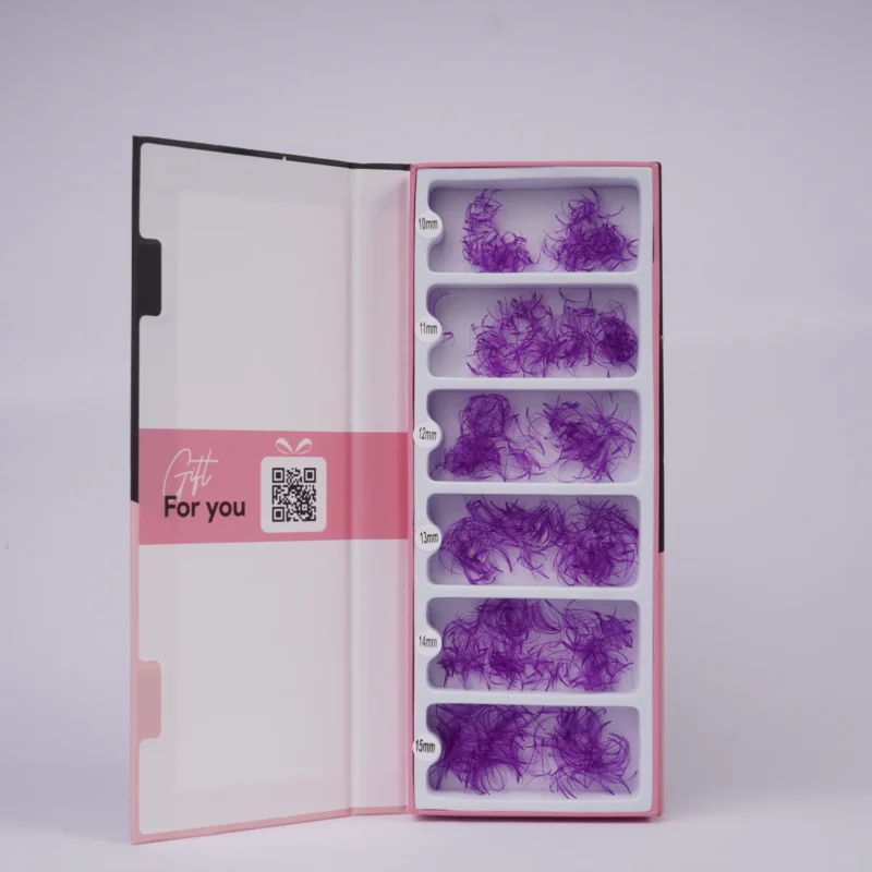 lavislash-purple- 7D- wispy-promade fans-mink lashes