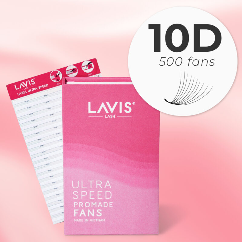 lavislash- 10d- ultraspeed- promade fans- eyelash extensions