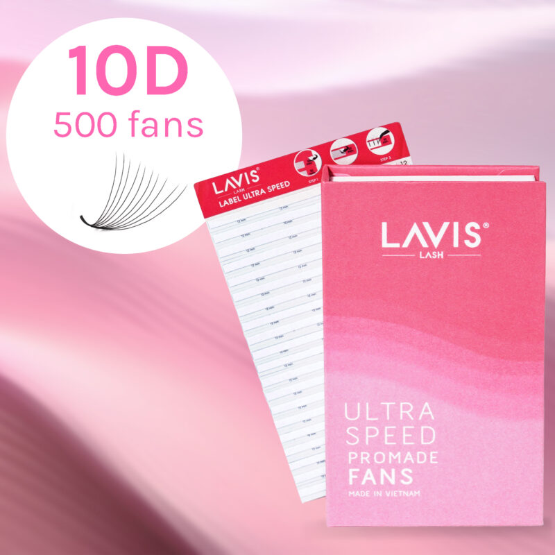 lavislash- 10d- ultraspeed- promade fans- eyelash extensions
