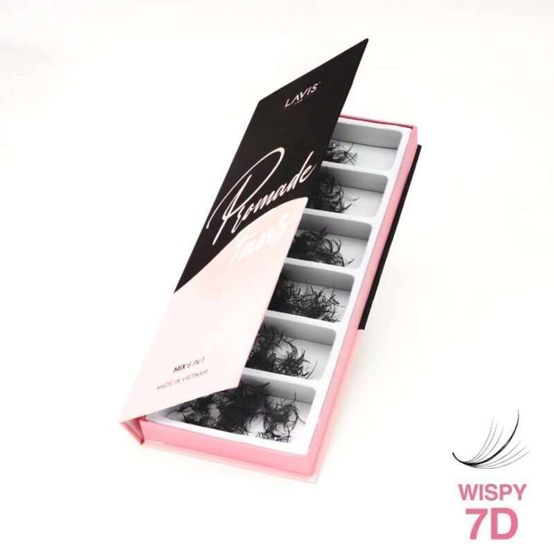 7D-Loose Wispy-Mix-6in1-LavisLash-1000 Fans-0.07