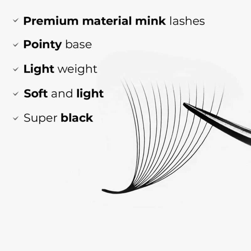 LAVISLASH-14D-Promade-Loose-Fans-Pointy-base-Light-weight-and-super-black