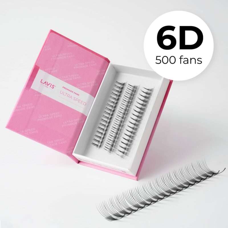 6D-Narrow-Ultra-speed-Promade-500-fans-Paper-box-LAVISLASH-Promade-Natural-Fans-Eyelashes-Extensions