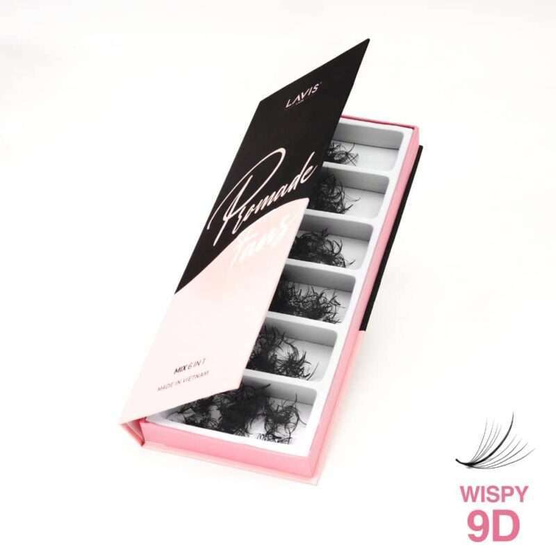 9D-Loose Wispy-Mix 6in1-LavisLash-1000 Fan-0.07