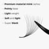 LAVISLASH-12D-Promade-Loose-Fans-Pointy-base-Light-weight-and-super-black